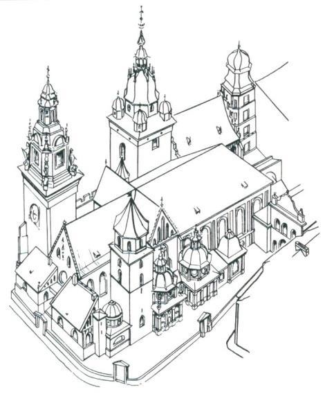 kolorem czerwonym