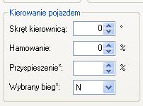 narastania 0,35s, hamowanie silnikiem (przełożenie wybrane automatycznie przez program IV bieg); 4) zdane opóźnienie hamowania 7,5 m/s, czas narastania 0,35 s, bez udziału opóźnienia wynikającego z