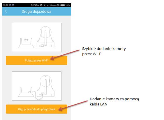 ręcznie]. 5) Ważne! Kamera obsługuje sieć Wi-Fi 2.