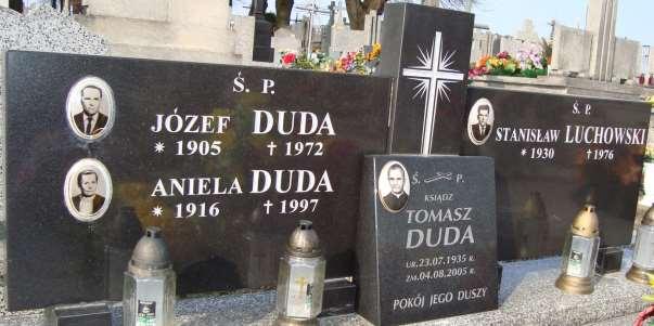 43 Nagrobek 3 Rok 2010, 13 kwietnia. Nagrobek ks. Tomasza Dudy na cmentarzu w Gdeszynie (foto Henryk Kulik). 10.2. Soroka Jan, 1905- Urodził się 18 października (listopada) 1905 roku w Gdeszynie.