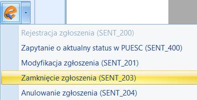 Klucz wysyłającego (dostępny tylko na zgłoszeniu podmiotu wysyłającego) / przewoźnika/ odbierającego pola zawierają odpowiednie klucze logowania do portalu PUESC w celu aktualizacji/ anulowania/