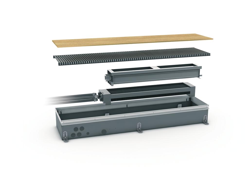 Wymiary Części Płyta zabezpieczajaca w trakcie montażu 7 - Mini wentylator EC Aluminiowa lub drewniana kratka 8 Wymiennik ciepła