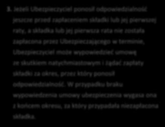 W razie zgłoszenia takiego żądania druga strona może W TERMINIE 14 DNI WYPOWIEDZIEĆ UMOWĘ ZE SKUTKIEM NATYCHMIASTOWYM. 3.