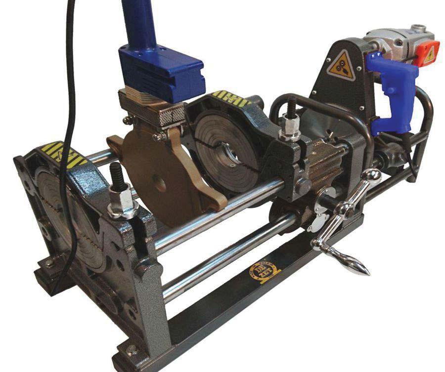 Do rur z tworzyw termoplastycznych: PE, HDPE, PP, PVDF Typ: Moc p yty rze ne : Moc frezarki: Docisk r