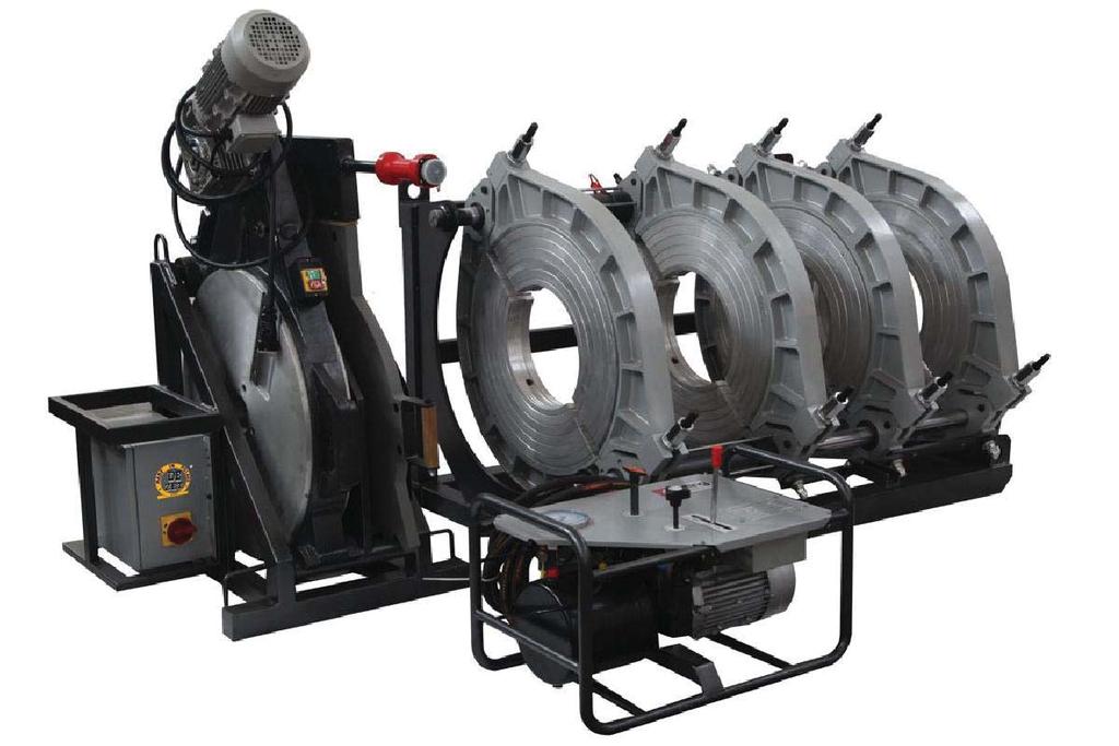 Do rur z tworzyw termoplastycznych: PE, HDPE, PP, PVDF Typ: Zastosowanie: Hydrauliczne urz dzenie do zgrzewania doczo owego rur i kszta tek z PE, HDPE w miejscu budowy lub w warsztacie. Cechy: 1.
