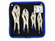 1 G10221 Locking Pliers Set 4pcs 125mm - 250mm Szczypce morse'a 4el.