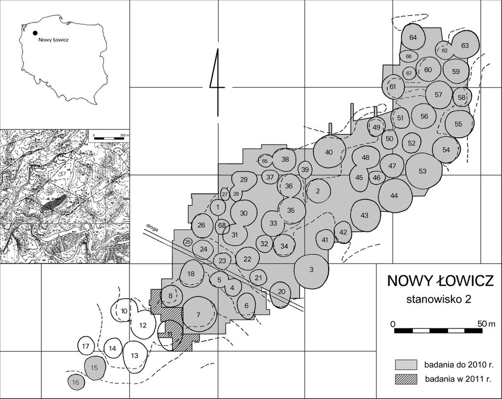 światowit ix (L)/b 2011 ADAM CiEśLińSKi, ANDRZEj KASPRZAK, ZbiGNiEW STASiAK NOWY ŁOWICZ, ST. 2, WOJ. ZACHODNIOPOMORSKIE. BADANIA W ROKU 2011 S tanowisko nr 2 w Nowym Łowiczu, pow.