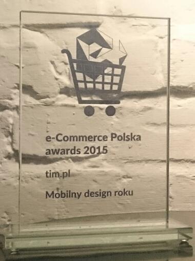 e-commerce Polska awards 2015 Podwójne zwycięstwo TIM SA Laureat kategorii Mobilny design roku w grupie