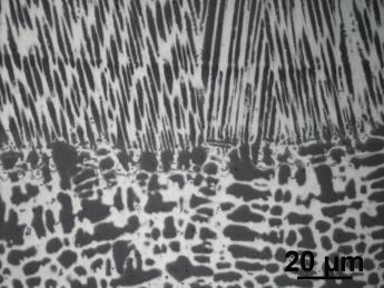 Typicl structure of the Inconel 686 cld deposited on pipe: ) mcrostructure of cld nd pipe, ) microstructure t the cld/pipe oundry, c) microstructure of the centrl region of cld; prllel with pipe Rys.