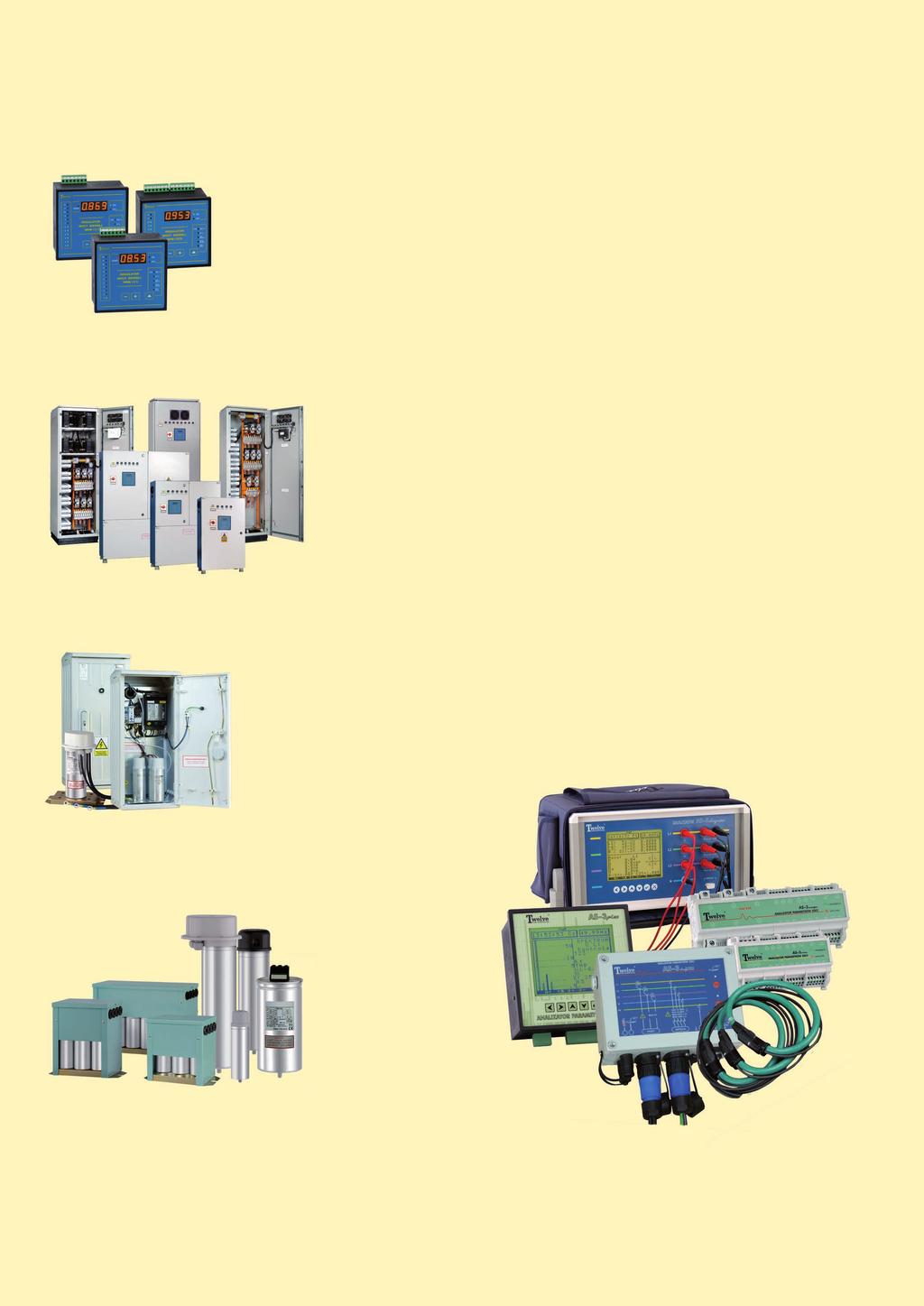 POZOSTAŁA OFERTA TWELVE ELECTRIC 2012 Kompensacja Mocy Biernej Jakość Energii Elektrycznej AS 3plus analizator parametrów sieci z dużym wyświetlaczem graficznym LCD MRM 12 regulatory mocy biernej AS