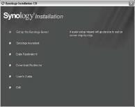 INSTALACJA OPROGRAMOWANIA SYSTEMU Użytkownik Windows 1. Włóż instalacyjny CD do komputera. 2. Po uruchomieniu automatycznego menu wybierz Konfiguruj Serwer Synology. 3.