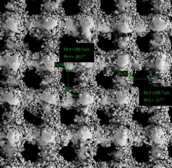Chropowatość szkieletów przed a) b) c) 500 µm d) e) f) Rysunek 4.27.