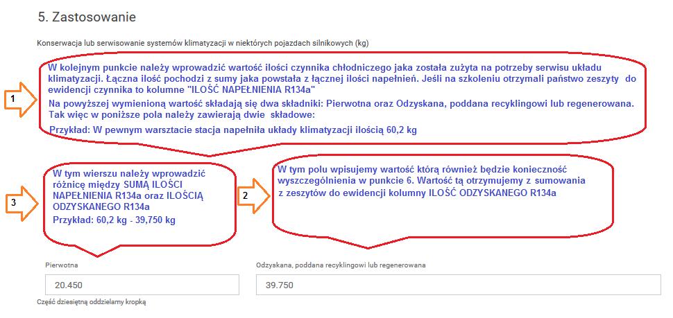 5. Zastosowanie Na szkoleniu otrzymali Państwo zeszyty do ewidencji czynnika, pomagające podsumować jego