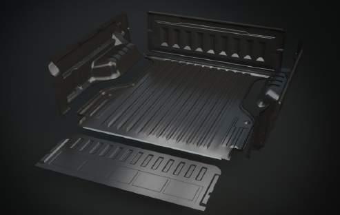 WYKŁADZINA SPORTGUARD Innowacyjny 5 częściowy zestaw wykładziny The innovative 5 piece bedliner underrail set podburtowej powierzchni ładunkowej. Część to protect your truck bed.