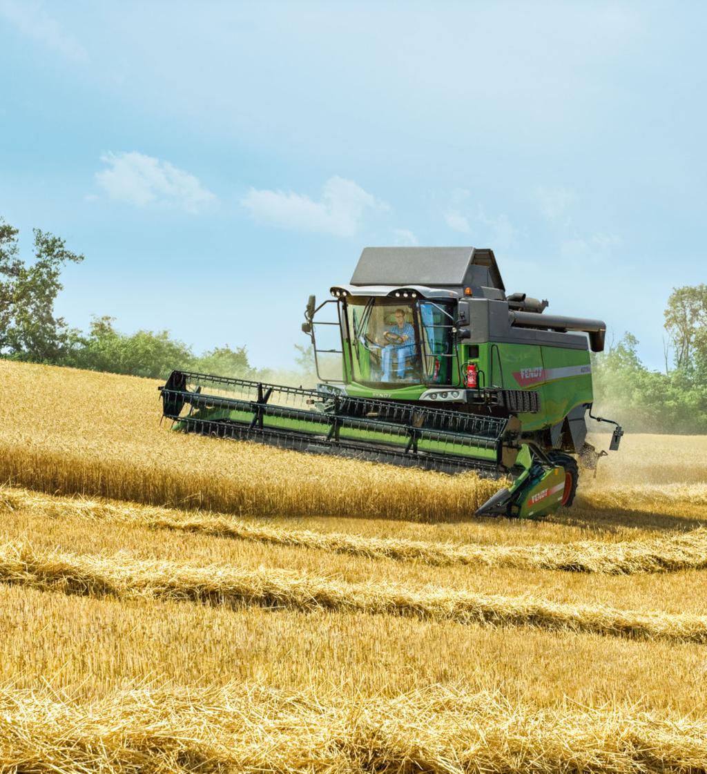 FENDT PARALEVEL Inteligentny układ wyrównania do poziomu Wysoka wydajność nawet na zboczach Modele kombajnów Fendt 5255 L PL i Fendt 6275