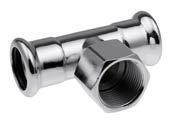 trójnik z GW press Wymiar l1 z1 l2 z2 * Kod 22 Rp½ 22 39,5 18,5 39 24 6240619S 10/50 31,35 22 Rp¾ 22 39,5 18,5 41 24,7 6240621S 10/40 32,84 28 Rp½ 28 44,5