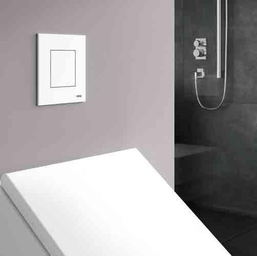 Minimalistyczny i geometryczny design idealnie dopasowuje się do zróżnicowanych projektów łazienek.