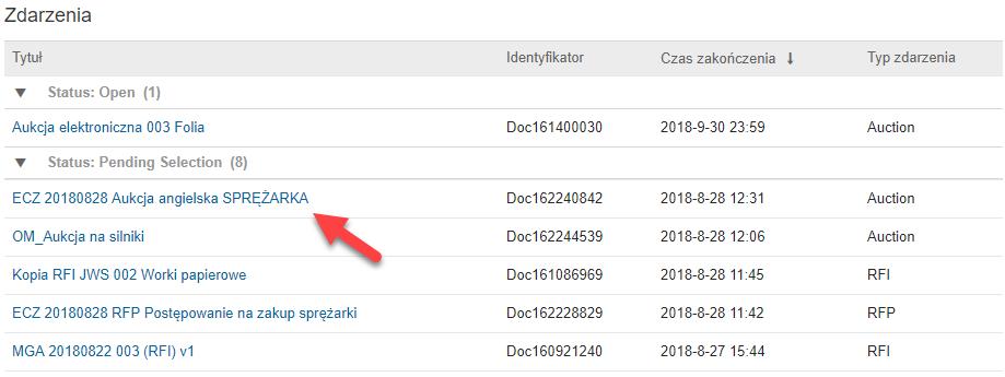 Instrukcja Logowanie oraz panel 3 AUKCJA Rozróżniamy trzy typy aukcji: Aukcja angielska - w czasie rzeczywistym potencjalni dostawcy składają oferty na materiały lub usługi.