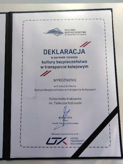 Ruchu Kolejowego zostało wyróżnione
