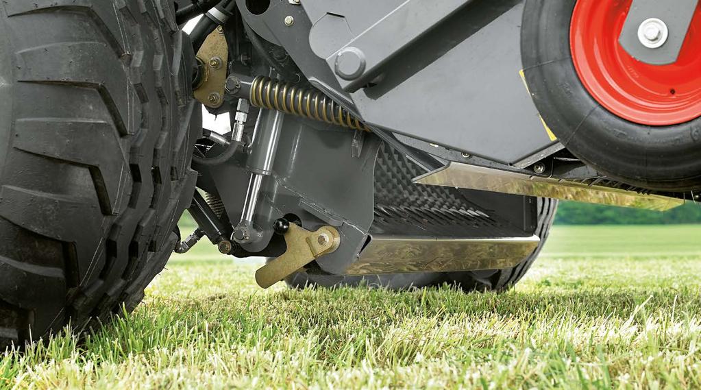 Nie tylko sportowe samochody są opuszczane. Opuszczana podstawa komory cięcia PRO z systemem wczesnego ostrzegania Niwelujące: hydraulicznie opuszczana podstawa PRO.