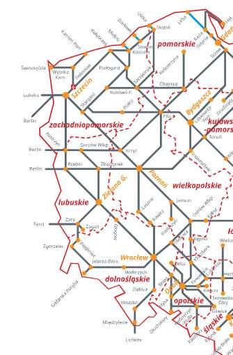 PL-DE CROSS-BORDER CONNECTIONS Koleje Dolnośląskie: o Wrocław Główny- Dresden HBF