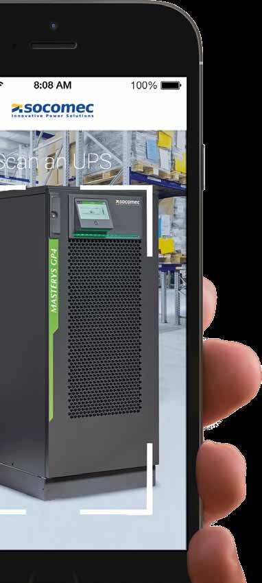 PIERWSZY NA ŚWIECIE Rozpoznawanie urządzenia UPS i pobieranie danych Wykorzystując technologię rzeczywistości rozszerzonej, aplikacja ewire rozpoznaje
