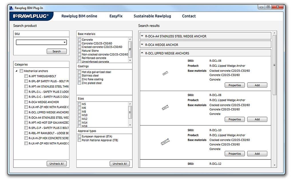 13. Implementacja pliku do projektu z wykorzystaniem Plug-in Revit Implementacja wybranego pliku do projektu jest bardzo prosta wystarczy, abyś kliknął przycisk [Add], znajdujący się na liście