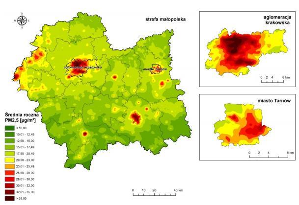 Informacja o stanie środowiska Mapa 3.