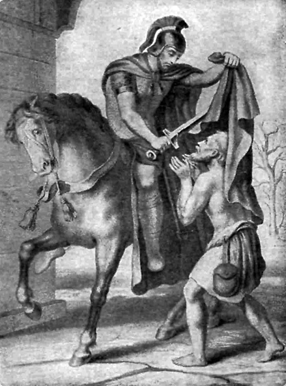 Jego ojcem był rzymianin, legionista, który w wojskowej karierze doszedł do godności trybuna. Swemu synowi nadał imię pochodzące od boga wojny Marsa.
