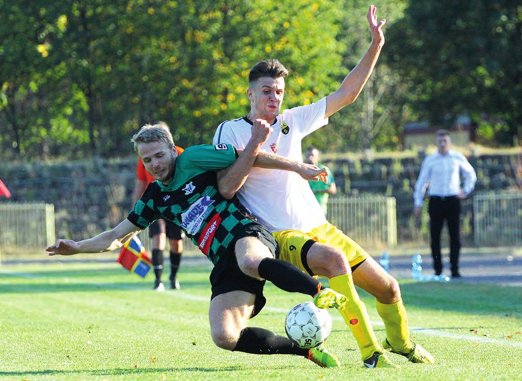 56 SPOrT LO 9-15 listopada 2015 III liga: Muzyczna pasja zawodnika OKS Otwock na razie ustępuje miejsca miłości do futbolu DZIś BłySZcZy NA BOISKu, W III lidze debiutował już trzy lata temu, ale