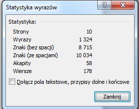 Łącznik nierozdzielający Shift+Ctrl+_ powoduje wyświetlenie znaku łącznika, ale nie dopuszcza do podzielenia wyrazu w tym miejscu. Przydatne, gdy Word przenosi do kolejnego wiersza np.