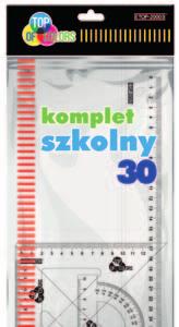 optymalnej giętkości; gwarantowana dokładność nadruku skali; linijka posiada zaokrąglone rogi i trwałe, nieścieralne podziałki; dostępna w kilku wariantach długości.