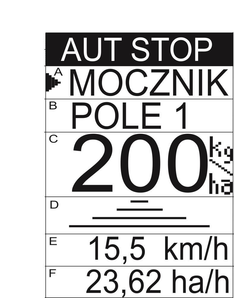 3 2. PRACA AUTOMATYCZNA PRACA AUTOMATYCZNA służy do właściwego rozsiewania nawozu z zadaną dawką. Na rys.3 pokazano przykładowe okno MENU PRACY AUTOMATYCZNEJ Rys.