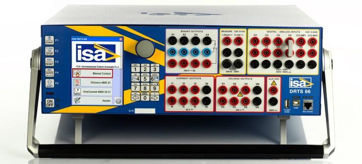 DRTS 66 Tester zabezpieczeń przekaźnikowych Badanie wszystkich rodzajów przekaźników: elektromechanicznych, półprzewodnikowych, cyfrowych oraz IEC 61850 Możliwość pracy lokalnej, kolorowy wyświetlacz