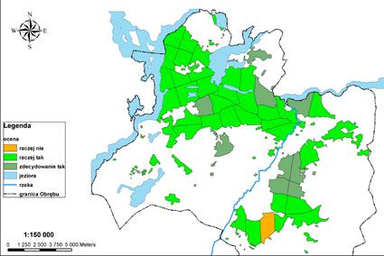 Warlubie Forest Circle assessment of accessibility of forest areas on foot or by bicycle Ryc. 5.