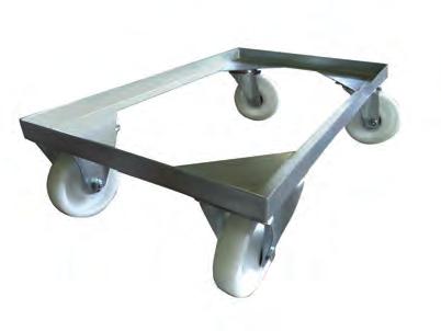 CONTAINER WITH CHASSIS OPTION 800 x 505 x h 545 mm Indeks/ Index 015360 Wymiary zewnętrzne/ External dimensions: 800 x 505 x h 545 mm Wymiary wewnętrzne/ Internal dimensions: 738 x 483 x h 438 mm