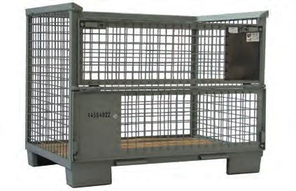 POJEMNIKI AUTOMOTIVE AUTOMOTIVE CONTAINERS GITTERBOX UIC GITTERBOX UIC 1240 x 835 x h 970 mm Wymiary zewnętrzne/ External dimensions: 1240 x 835 x h 970 mm