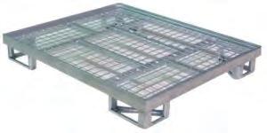 Static stacking: 3 (2/1) Ładowność/ Load capacity: 400 kg PALETA METALOWA METAL PALLET 1200 x 800 x h 165 mm Wymiary zewnętrzne/ External dimensions: 1200 x 1000