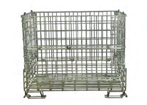 Load capacity: 800 kg Powłoka/ Coating: Cynkowany galwaniczne/galvanized POJEMNIK O PODSTAWIE PALETY EUR/WĄSKA STOPA CONTAINER WITH EUR - PALLET DIMENSIONS/NARROW FOOT 1200 x 800 x h 995 mm Indeks/