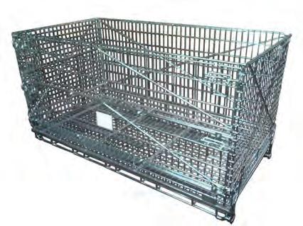 POJEMNIKI SIATKOWE MAGAZYNOWE WAREHOUSE MESH CONTAINERS POJEMNIK PRZEMYSŁOWY INDUSTRIAL CONTAINER 2166 x 1093 x h 1114 mm Indeks/ Index 012390 Wymiary zewnętrzne/ External dimensions: 2166 x 1093 x h