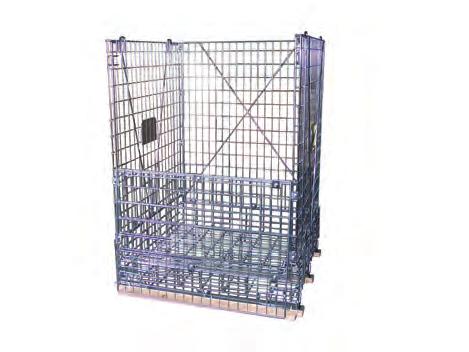 POJEMNIKI SIATKOWE MAGAZYNOWE WAREHOUSE MESH CONTAINERS POJEMNIK NA NAKRĘTKI CONTAINER FOR CAPS 1200 x 800 x h 1120 mm Indeks/ Index 014820 Wymiary zewnętrzne/ External dimensions: 1200 x 800 x h