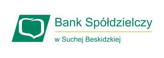 INFORMACJA DLA KLIENTÓW BANKU SPÓŁDZIELCZEGO W SUCHEJ BESKIDZKIEJ DOTYCZĄCA PRZETWARZANIA DANYCH OSOBOWYCH W związku z realizacją wymogów Rozporządzenia Parlamentu Europejskiego i Rady (UE) 2016/679