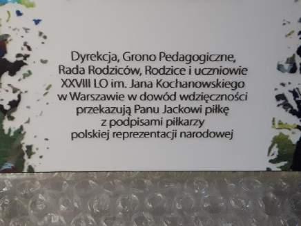 11 Piłka z podpisami Piłkarzy Polskiej Reprezentacji