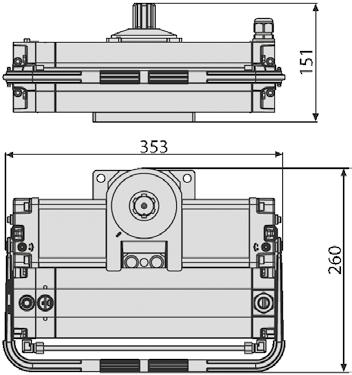 SUB BT U-link d-track er ready rolling code 4 V 500 4 h Siłowniki hydrauliczne 4V do bram skrzydłowych rezydencjalnych oraz do pracy intensywnej.