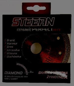 TARCZE Tarcze diamentowe STEERN PERFECT max Germany Tarcze ceramic - tarcze o stabilnym korpusie z wąskim segmentem zapewniającym dużą szybkość cięcia. Idealne do twardych materiałów dużej grubości.