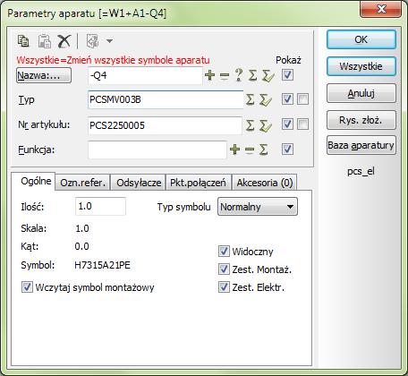 10.21 Nowy skrót klawiszowy w oknie Parametry aparatu Dla funkcji (przycisku) Wszystkie