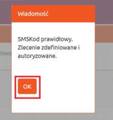 W tym celu klika przycisk Przedłuż timer sesji (Rysunek 146). Rysunek 147. Harmonogram spłat kredytu. SMS kod potwierdzający umowę.