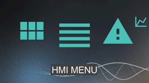 6. Obsługa 6.1 Obsługa HMI HMI posiada możliwość obsługi ekranów graficznych (tworzonych z plików JPG, PNG), obsługę menu SLIDEBAR, oraz obsługę menu TEKSTOWEGO.