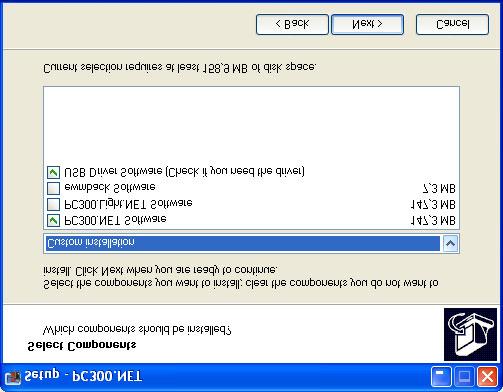 Instalacja Instalacja oprogramowania 1 2 3 4 Poz. Symbol Opis 0 Rys. 4-4 1 Oprogramowanie PC300.NET Pełna wersja oprogramowania 2 Oprogramowanie PC300.Light.