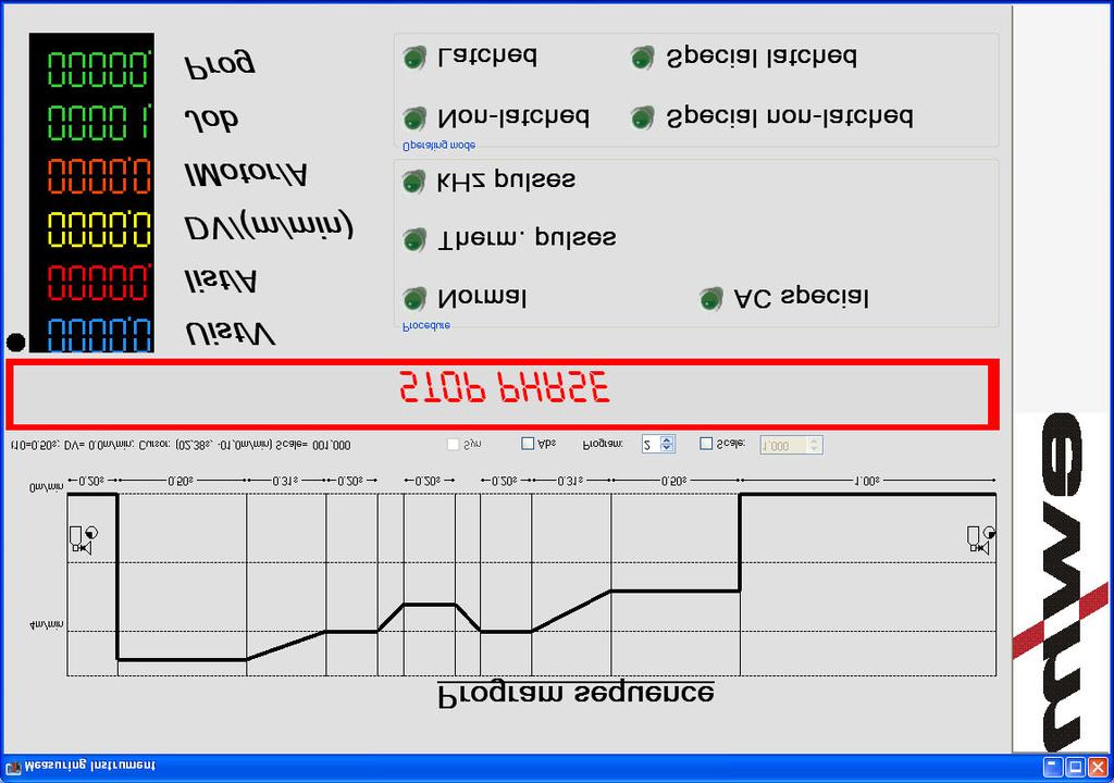 Opcje 6.8.4 Miernik 1 2 3 4 5 6 7 8 9 13 11 12 10 14 Rys. 6-22 Miernik służy do rejestrowania w czasie rzeczywistym parametrów spawania podłączonych spawarek.